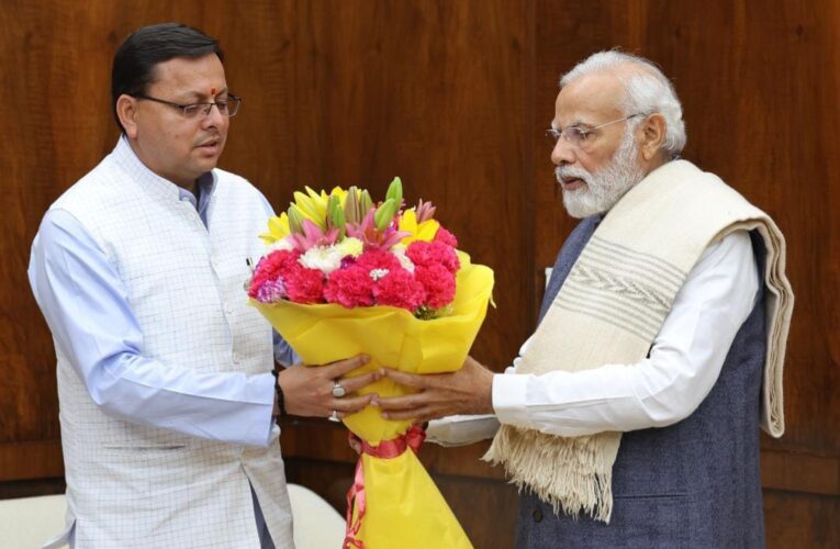 मुख्यमंत्री पुष्कर सिंह धामी ने प्रधानमंत्री नरेन्द्र मोदी से की शिष्टाचार भेंट…