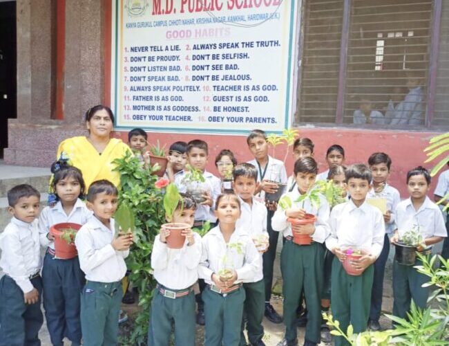 एमडी पब्लिक स्कूल, कनखल में हरेला पर्व पर आयोजित हरित पखवाड़े का हुआ समापन…