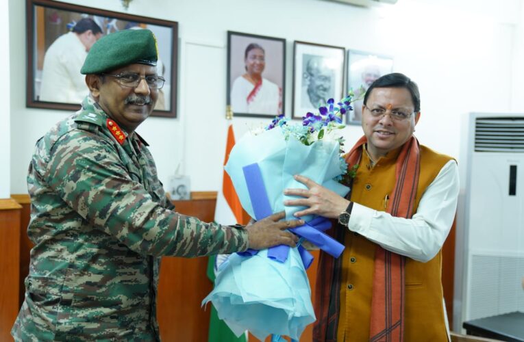 मुख्यमंत्री पुष्कर सिंह धामी से बी.आर.ओ के महानिदेशक लेफ्टिनेंट जनरल रघु श्रीनिवासन ने की भेंट…