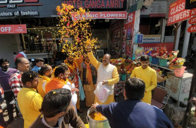श्री अखंड परशुराम अखाड़े ने किया खाटू श्याम पदयात्रा का स्वागत…