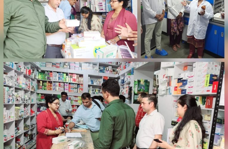 ड्रग्स कंट्रोल विभाग की टीम ने रूड़की क्षेत्र में मेडिकल स्टोर्स, थोक विक्रेताओं एवं दवा निर्माण कंपनियों का किया औचक निरीक्षण…