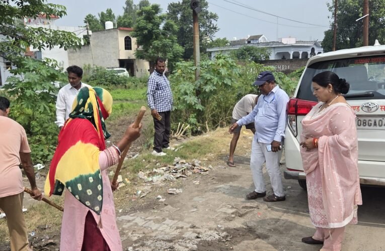 मेयर किरण जैसल ने कनखल और जगजीतपुर में किया सफाई अभियान का निरीक्षण…